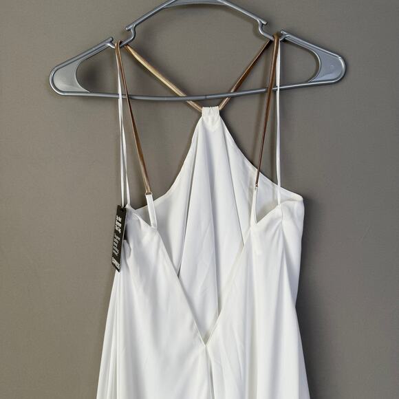 Express sz S/P White Handkerchief Hem Slip fairy Dress NWT - Picture 7 of 9